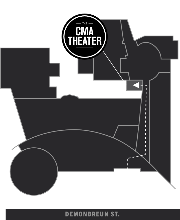 Where to find CMA Theater inside the museum.